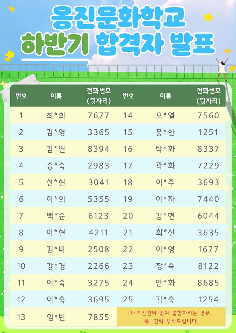 [하반기]_옹진문화학교합격자발표.jpg 이미지